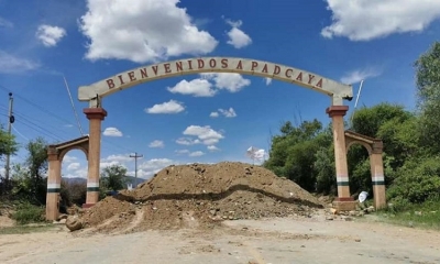 Ruta bloqueada en Tarija