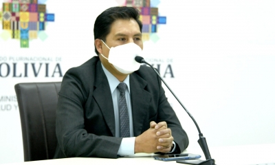 Ministro de Salud y Deportes, Jeyson Auza.