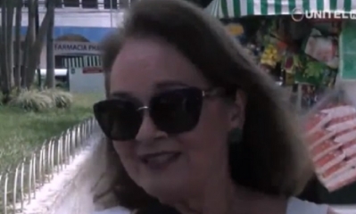 María Elva Roca, presidenta de la damas cívicas de Santa Cruz/Foto. Captura de pantalla 