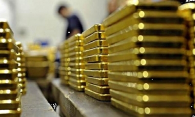 Barras de oro. (Foto referencial). | RRSS.