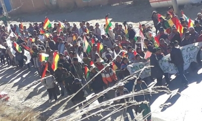 Los marchistas piden la liberación de Franklin Gutiérrez/Foto. RRSS