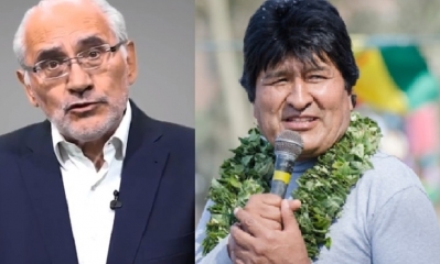 Carlos Mesa y Evo Morales/Foto. Kandire