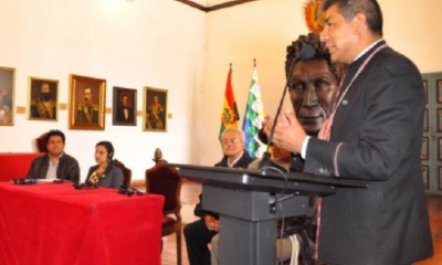 Canciller Fernando Huanacuni/Foto. RRSS