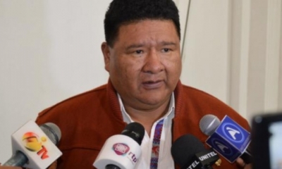 El presidente de la Cámara de Diputados, Sergio Choque