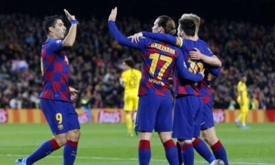Jugadores de Barcelona. | AFP