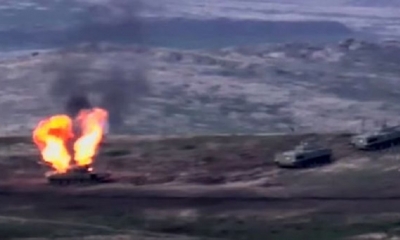 Armenia y Azerbaiyán se encuentran en estado de guerra desde 1991, si bien tres años después firmaron un alto el fuego, vigente hasta hoy