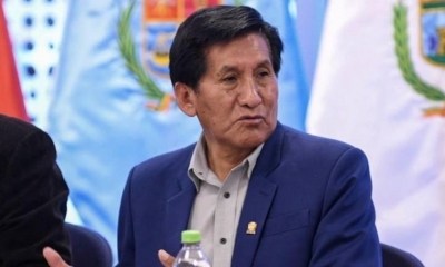 El senador del Movimiento Al Socialismo (MAS) Félix Ajpi