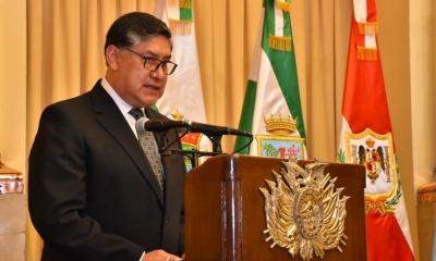 Juan Lanchipa, juró como Fiscal General del Estado/Foto. RRSS