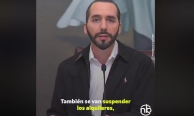 El presidente de El Salvador, Nayib Bukele