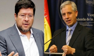 Samuel Doria Medina y Álvaro García Linera/Foto. Kandire.bo