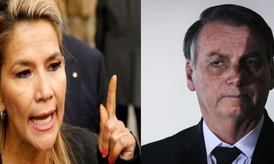 Jeanine Áñez y Jair Bolsonaro