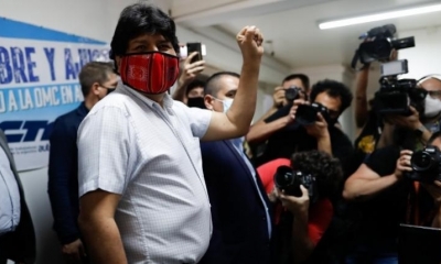 El expresidentE Evo Morales. | EFE/Juan Ignacio Roncoroni