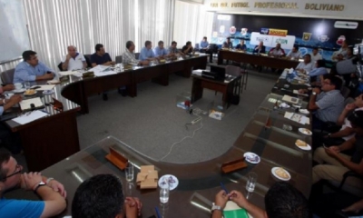 La dirigencia de la Liga reunida en Santa Cruz/Foto, RRSS