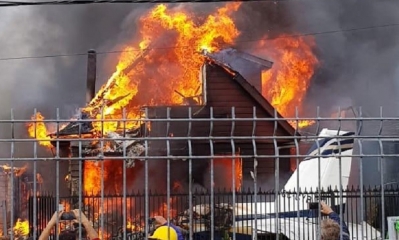 Así quedó la vivienda afectada/Foto. RRSS