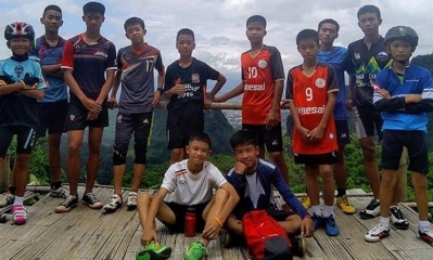 Los 12 menores y su entrenador han sido evacuados desde la cueva Tamham Luang Nang Non. Foto: Internet