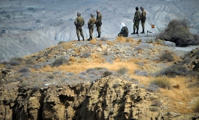 Miembros del personal de la Guardia Revolucionaria de Irán en Ormuz, al sur de Irán. Foto: RT