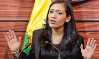 Adriana Salvatierra, senadora del MAS. Foto:Archivo