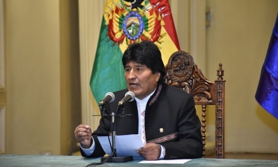  El Presidente Evo Morales dió conferencia de prensa sobre diversos temas.
