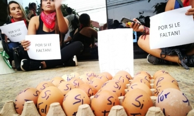 Las jóvenes se oponen al fallo del TCP que habilita al presidente Morales a la repostulación