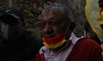 Alcalde Arias fue afectado por gases.