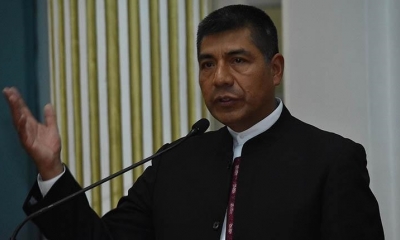 El canciller Fernando Huanacuni.