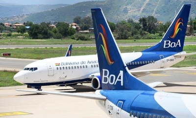 Aeronaves de BoA en el aeropuerto de Cochabamba.