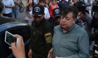 El exalcalde de la ciudad de Cochabamba, Edwin Castellanos, arrestado por la Policía