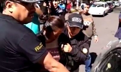Maribel pidió perdón al ser trasladada a la cárcel/Foto. Captura de pantalla