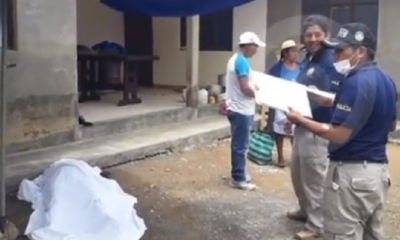 La victima no se percató que el alambre tenía conexión a un poste /Foto. Captura de pantalla 