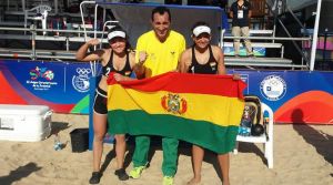 La dupla boliviana del vóley de playa
