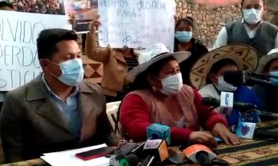 Conferencia de dirigentes del trópico de Cochabamba.