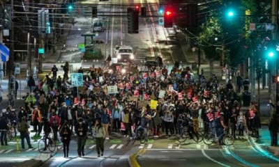 Washington desplegó 1 700 agentes de la Guardia Nacional para resguardar la seguridad durante las protestas. 