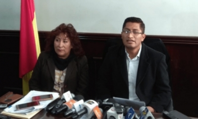 Exfiscales Edwin Blanco y Susana Boyan.