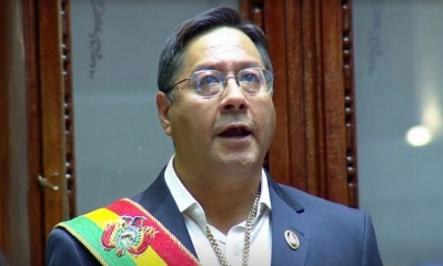 El presidente Luis Arce