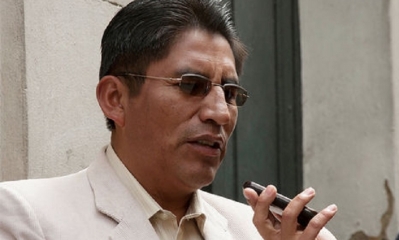 Félix Patzi, gobernador de La Paz/Foto. RRSS