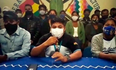 El dirigente cocalero Leonardo Loza.
