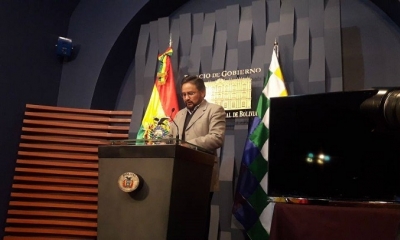 El ministro de la Presidencia, Alfredo Rada