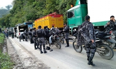 La Policía está en el sector y aseguraron que los bloqueos son esporádicos