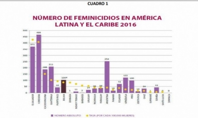 Bolivia se ubica entre los países con más casos de feminicidio. Foto: Observatorio de Género y Coordinadora de la Mujer