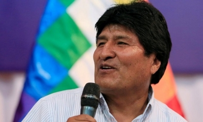 El expresidente de Bolivia, Evo Morales