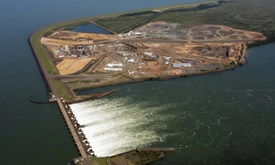 El vertedero de Aña Cuá es un brazo del río Paraná.Foto: Yacyretá Argentina.
