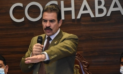 El alcalde de Cochabamba, Manfred Reyes Villa.