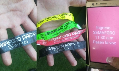 La manillas que vendieron para el evento/Foto. Kandire