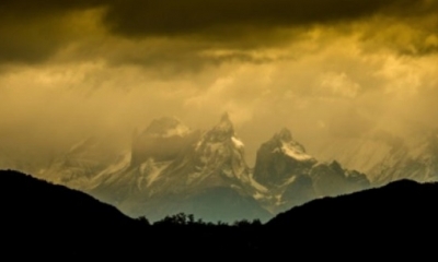  Cordillera del Paine, en el parque nacional Torres del Paine en la Patagonia chilena