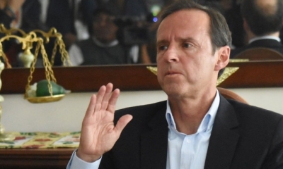 Jorge Tuto Quiroga, candidato presidencial por la Alianza Libre21 y expresidente de Bolivia. Foto: Noé Portugal