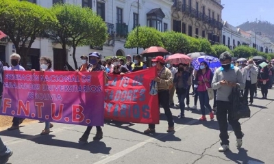 Las movilizaciones en Sucre  