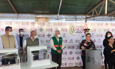 La presidenta Jeanine Áñez