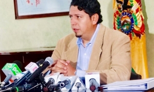 El presidente de Yacimientos Petrolíferos Fiscales Bolivianos (YPFB), Oscar Barriga
