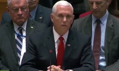 Mike Pence, vicepresidente de los EE.UU./Foto. Captura de pantalla
