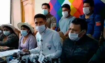 Los dirigentes de las Seis Federaciones del Trópico de Cochabamba. | Radio Kawsachun Coca